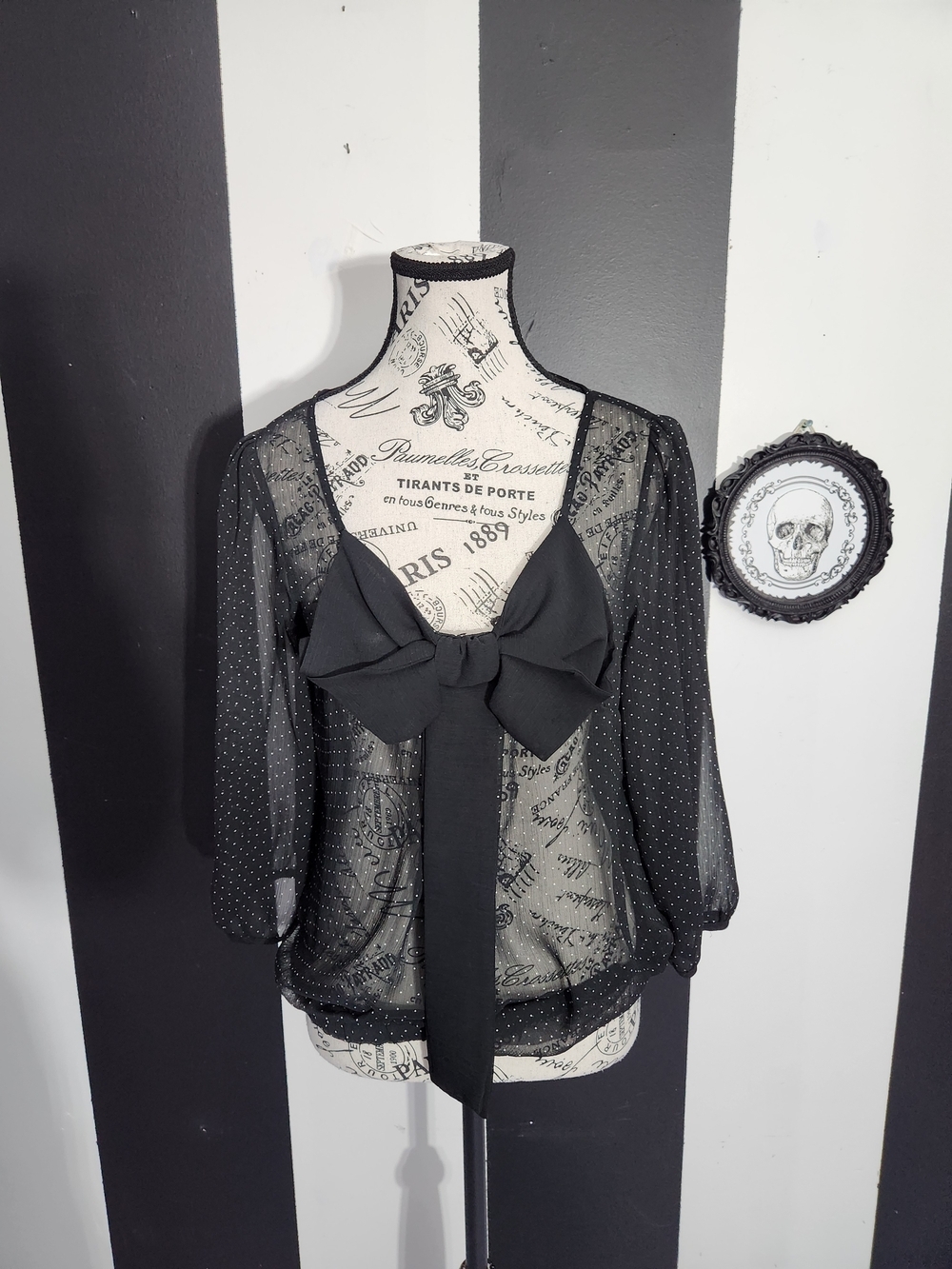 Gorhic Lolita Bow Blouse
